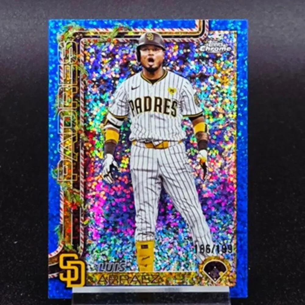Luis Arráez Topps Chrome Holiday Lights Sparkle /199 Giants and Padres Star